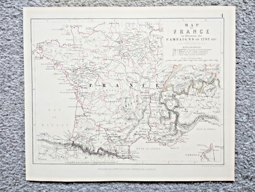 1848 antique map showing - 1848,
