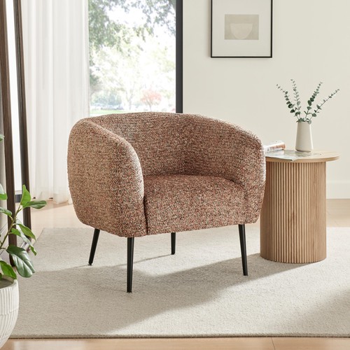 Veda fabric accent tub chair - fabric,