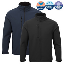 Mens Fortress Soft Shell Fleece Lined Waterproof Windproof Outdoor Work Jacket