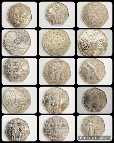 Rare collectable 50p fifty - rare,