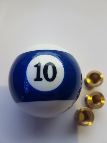 Ten pool ball blue white - 10,