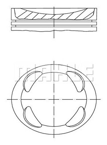 Piston mahle fits mini - mahle, peugeot