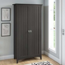 Black Wooden Pantry Tall