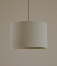 M&S Velvet Lamp Shade Ivory
