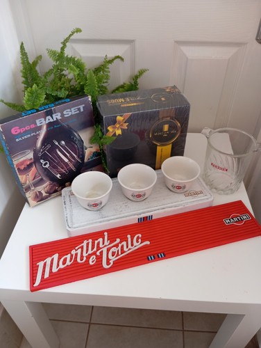 Vintage barware lot - lot, martini