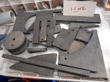 plastic  offcuts  Flat Ends Engineering Turning Milling Lathe Workshop Lot   5