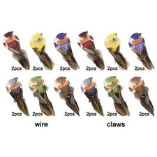 12pcs Simulation Birds