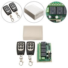 12V 315 433MHz Wireless 4-Channel Remote Control Receiver Switch Transmitter Set