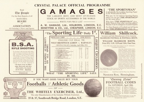 Cup final replica programme - final,