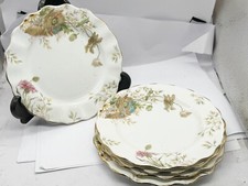 VINTAGE / ANTIQUE 4 ROYAL DOULTON OR LIMOGES POPPY PATTERN SIDE / BREAD PLATES
