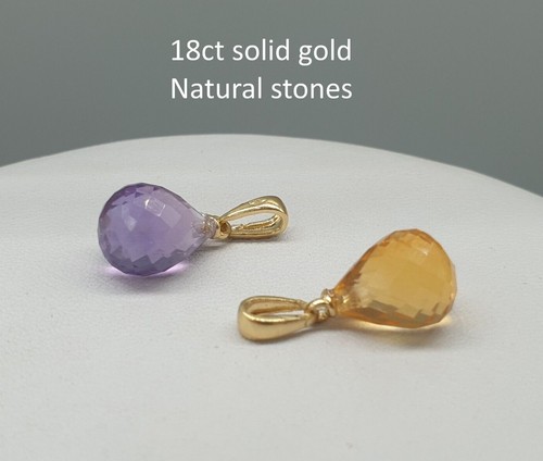 18ct yellow gold citrine - 18ct,