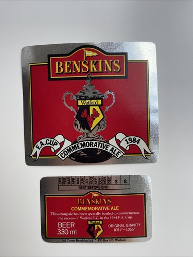 Benskins commemorative ale - benskins,