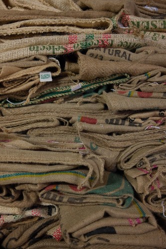 Used jute hessian coffee - used,