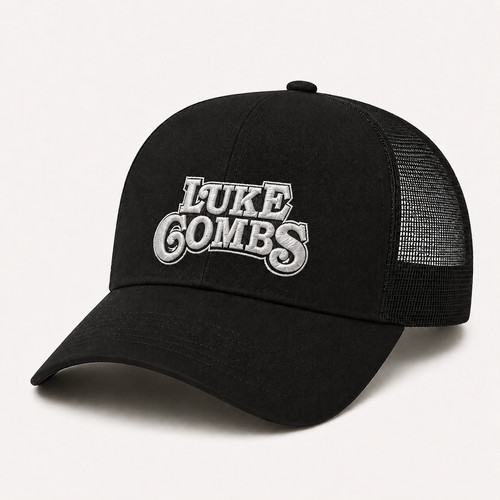 Luke combs embroidered trucker - luke,