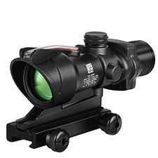 Rifle Scope 4x32mm ACOG Red Dot Sight with Red Chevron Reticle