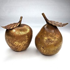 Set of 2 Vintage Golden Gilded