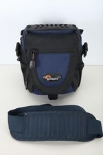 Lowepro Nova Micro AW Shoulder Camera Bag Black/Blue Excellent Condition #1