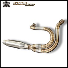 Stainless Exhaust Fit For Harley Davidson DYNA FXDWG 1993–2017 | 2 Into 1 |