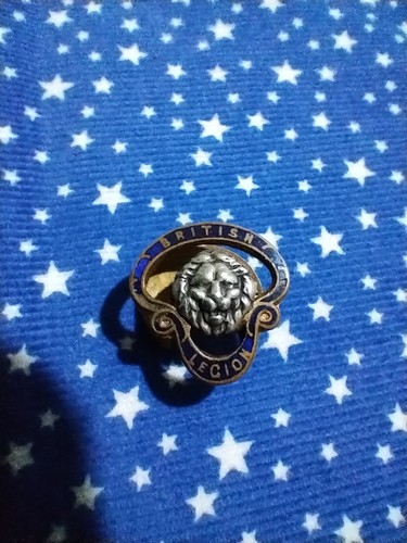 Vintage british legion badge - vintage,