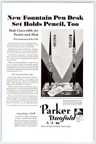 1930 parker doufold fountain - 1930,