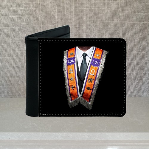 Orange order sash leather - orange,