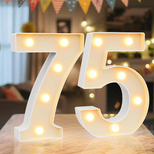 Led light marquee numbers - led, up