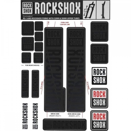 Rockshox decal kit - rockshox,