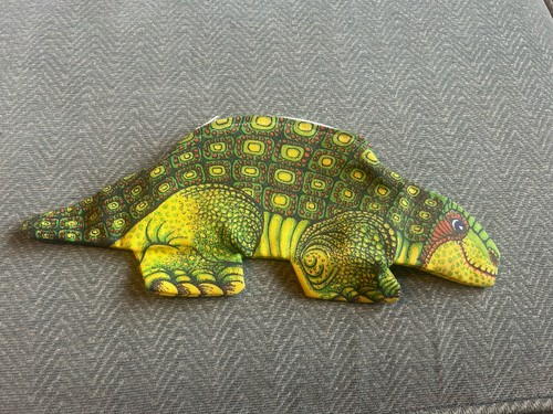 Vintage dinosaur pencil case - dinosaur,