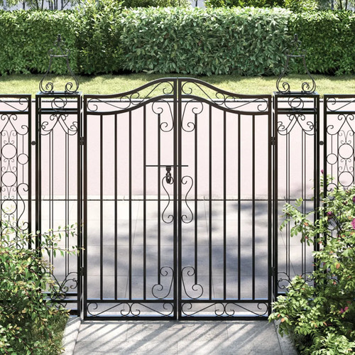 Walplus garden gate black - garden,