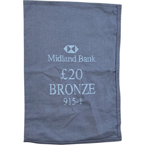 Midland bank money bag x - midland,