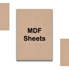MDF Wooden Sheet 1.5mm & 3mm Unfinished Boards for Projects, Stencilling & DIY