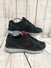 Men’s Skechers Flex Advantage Dual-Lite Black Lite-Weight Trainers UK Size 7