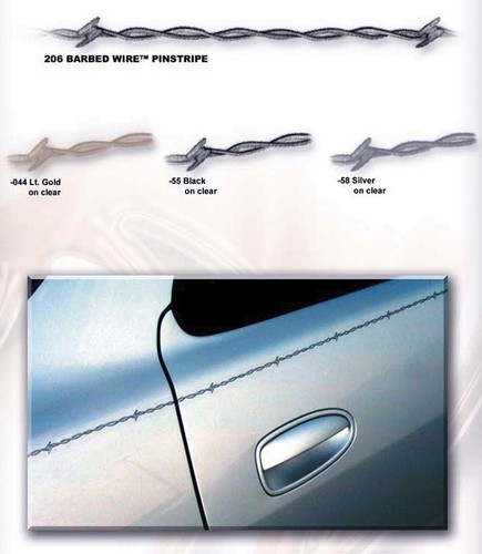 Barbed wire pinstripe - barbed,