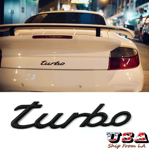 Matte black metal turbo - black,