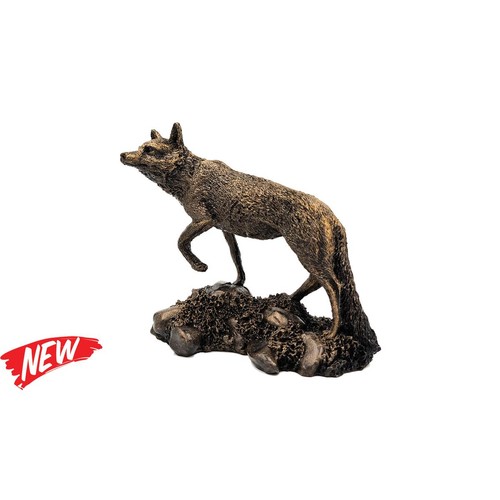 Patina bronze sculpture fox - patina,