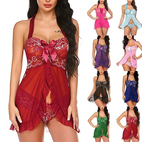Women lace sexy nightdress - lace,