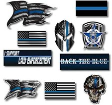 10X THIN BLUE LINE POLICE