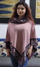 Women Poncho Cashmere Wool by