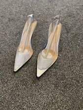 Clear Pointed Perspex Heels…Size 4