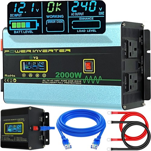 Power inverter 12v 240v - 12v, to