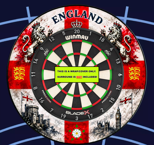 England dartboard surround - england,