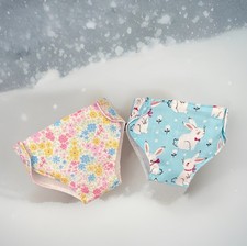 2 Dolls Nappies fit LITTLE ANNABELL BABY ALIVE DINKUM LA NEWBORN 10-14”/25-36cm 