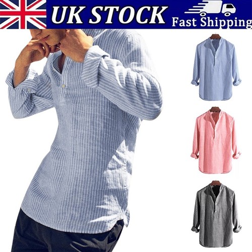 Mens retro collarless grandad - retro,