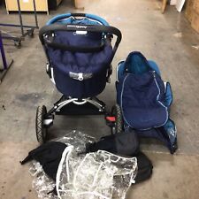 Childrens Quinny Pram Buggy Set Interchangeable In Dark Blue
