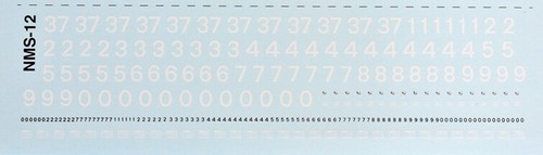 Nms gauge decals - nms-12, br