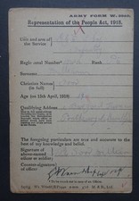 William Good, 17084, 5th Co., Machine Gun Corps Infantry, Absent Voters List pc