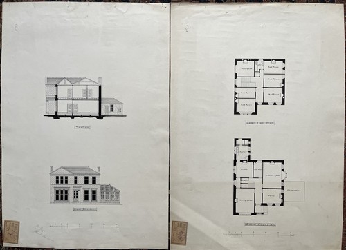 Antique architect drawings - antique,