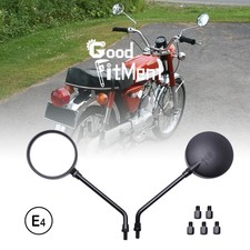 Round Motorcycle Rear View