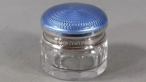 Art deco silver - silver, guilloche
