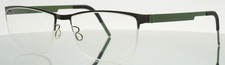 LINDBERG Strip Titanium 7411 U34 Pewter Green Unisex Eyeglasses 55-16-135 B:46
